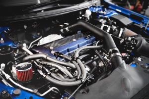 EVO X Engine Bay Turbo